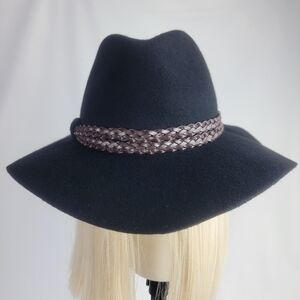 Govannio New York Black 100% Wool Lana All Sesons Hat Classic Man Unisex Size M